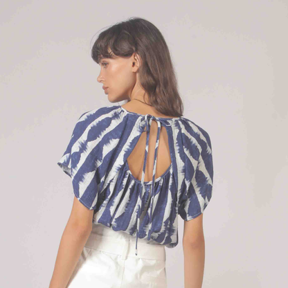 Santorini Tie-Dye Top