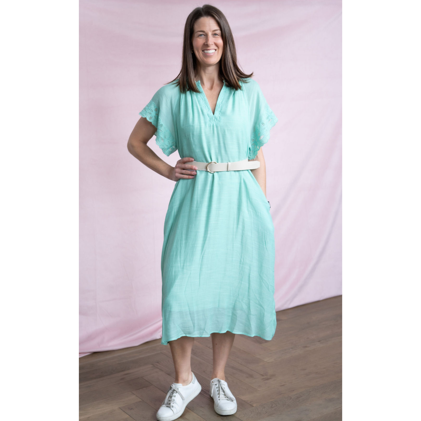 Whisper Lace V-Neck Dress (3 colours)