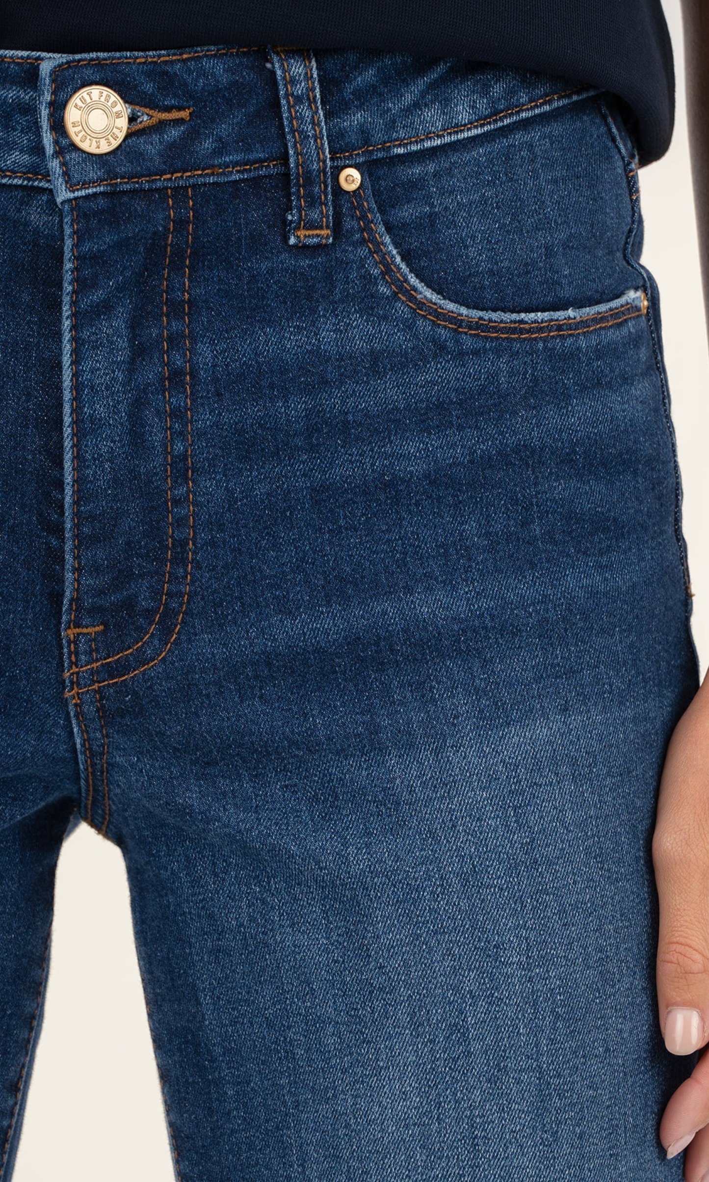 Reese High Rise Ankle Straight Jeans