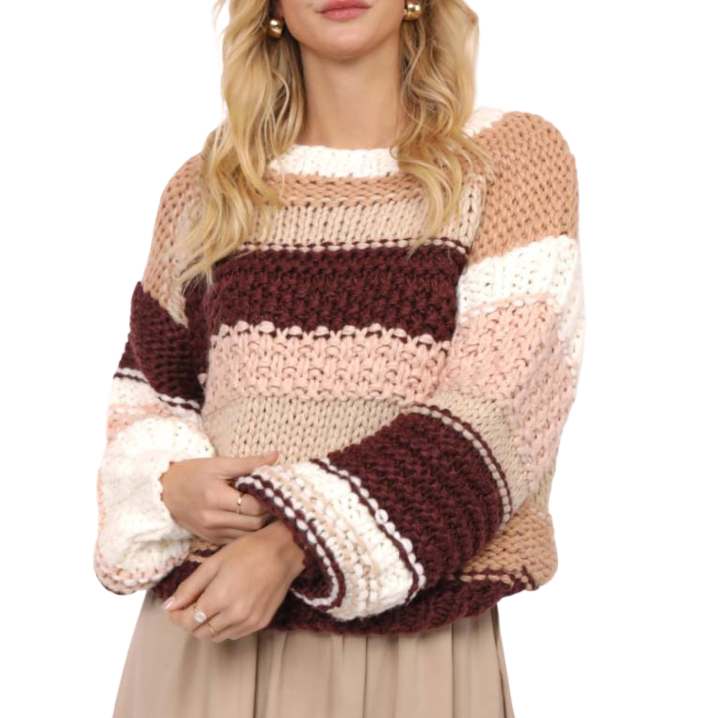 Butter Pecan Chunky Sweater