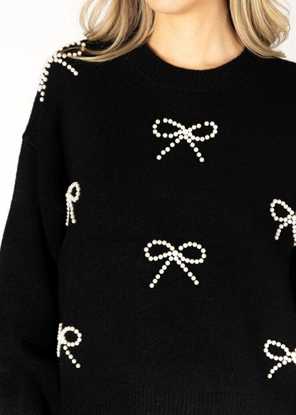Pearl & Bows Pullover