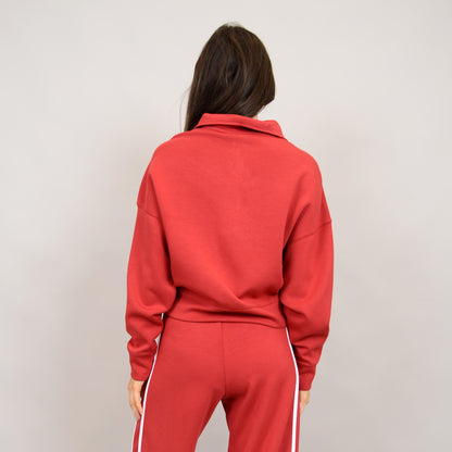 Red & White - Valencia Soft Knit Pull On Pants