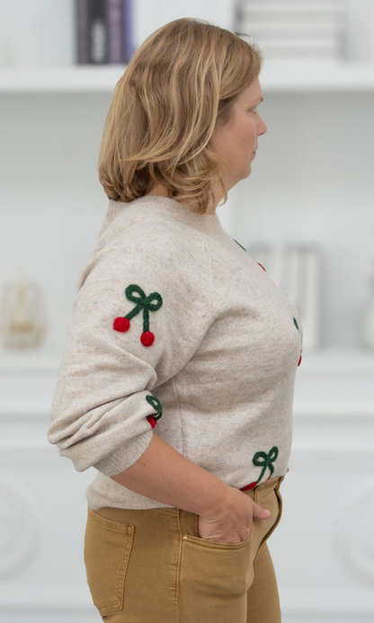 Mon Cherry Sweater