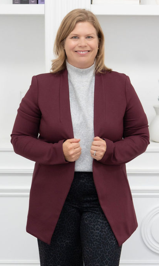 Nevada Solid Ponte Blazer