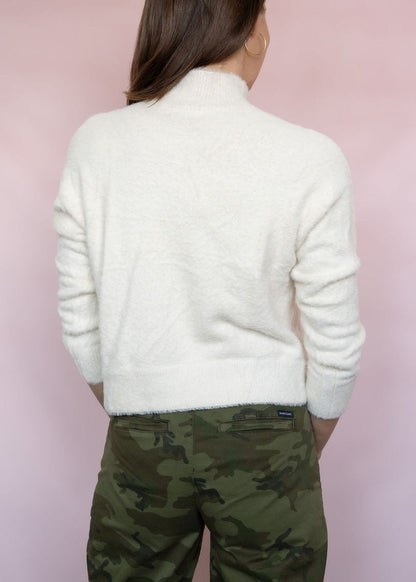 Mohair Look Mockneck Sweater