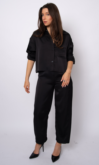 Brenda Pull-On Barrel Pants