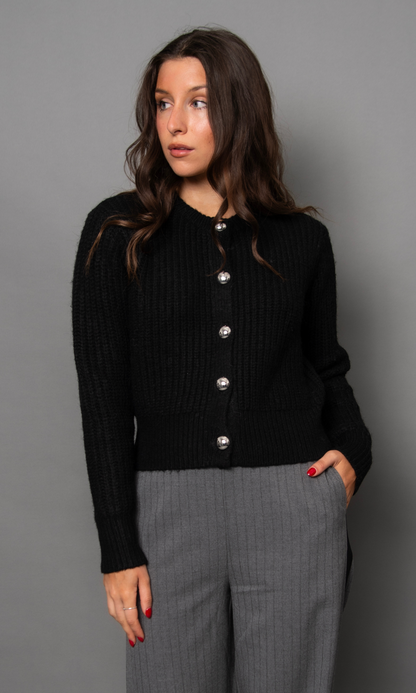 Letrice Crew Neck Cardigan