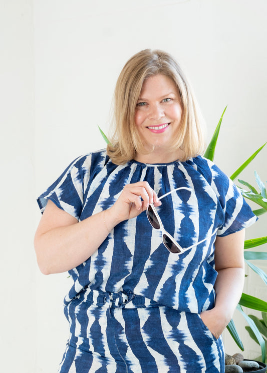 Santorini Tie-Dye Top