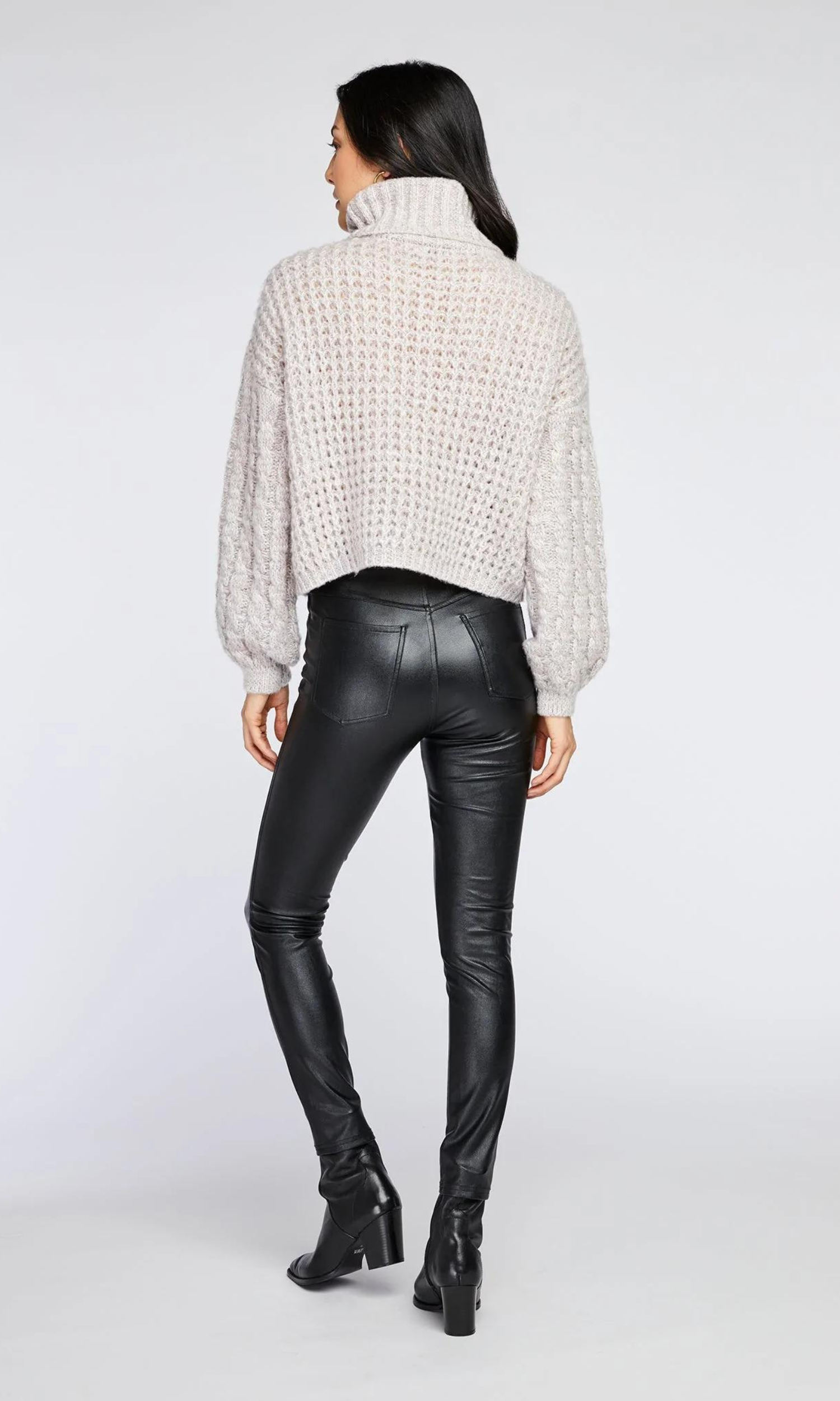 Pleather turtleneck online